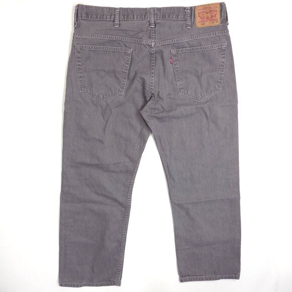 Levi's 569 Jeans Mens 38x29 Gray Loose Straight Fit Minimalist American Workwear - Picture 7 of 8